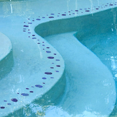 Step Markers - Bubbles Blue | SMBUBBLU | Pool Mosaic