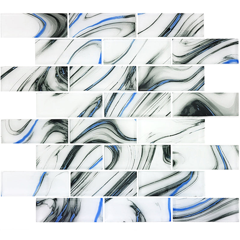 Cloud White, 1.5" x 4" - Glass Tile