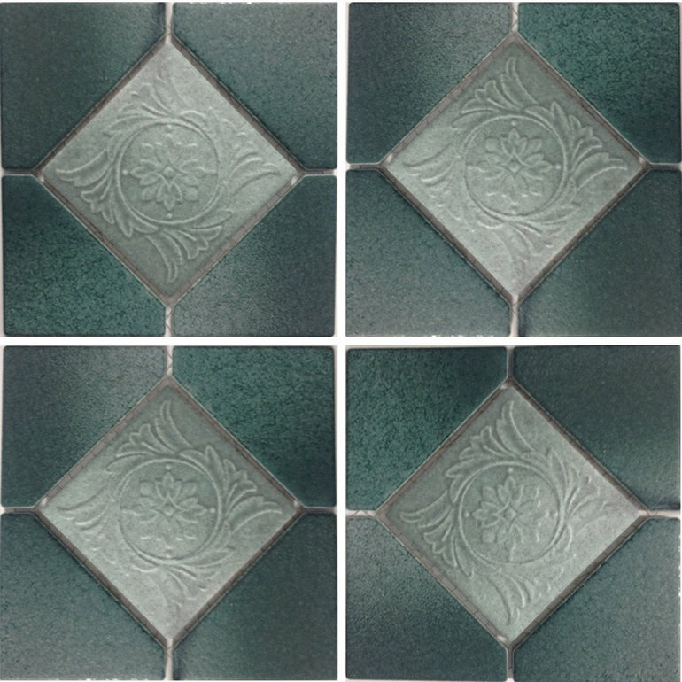 ALCO-501 - Nature Green, 6" x 6" - Porcelain Pool Tile - Fujiwa