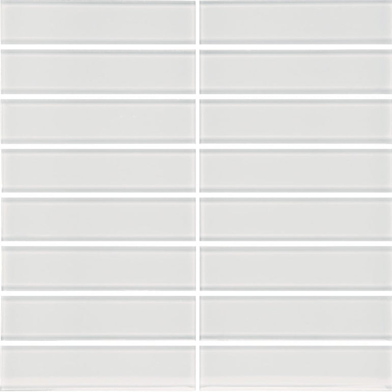 Ice 1.5" x 6" Glass Tile | ANAELEMELEMSTICE | Tesoro Mosaic Tile