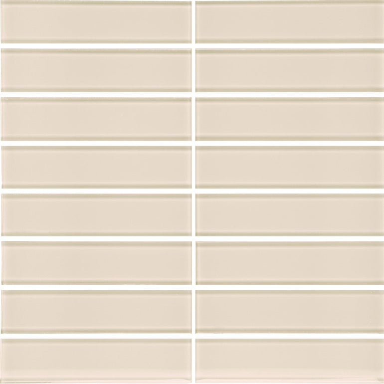 Sand 1.5" x 6" Glass Tile | ANAELEMELEMSTSAN | Tesoro Mosaic Tile