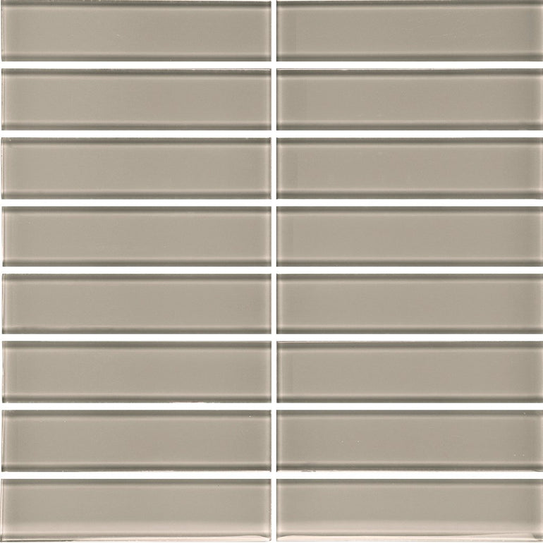 Smoke 1.5" x 6" Glass Tile | ANAELEMELEMSTSMO | Tesoro Mosaic Tile