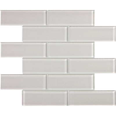 Element Series Mist, 2" x 6" Subway Tile | ANAELEMMIS26 | Aquatica Glass Pool Tile