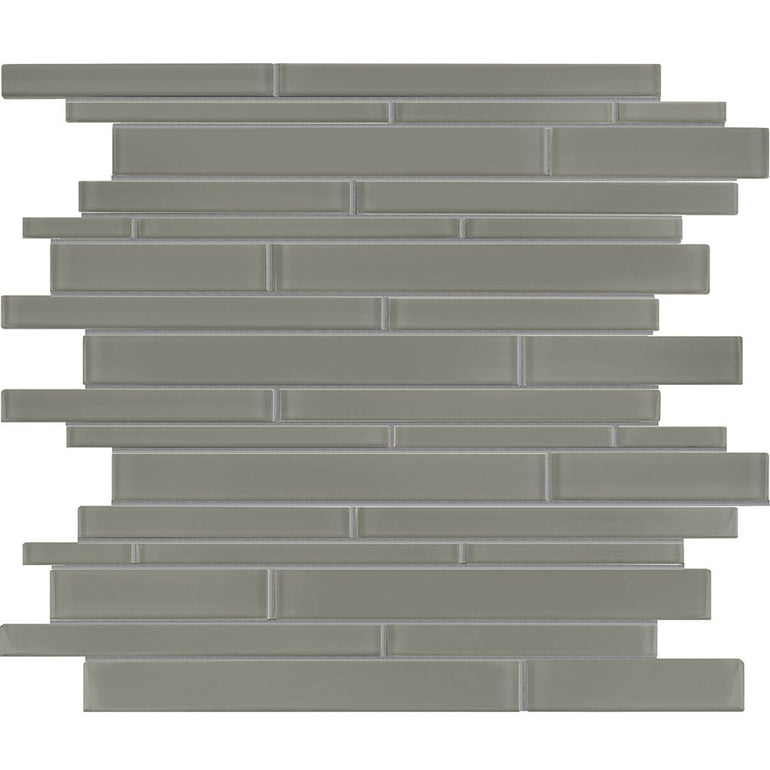 Smoke, Linear Mosaic Tile | ANAELEMSMORS | Aquatica Glass Pool Tile