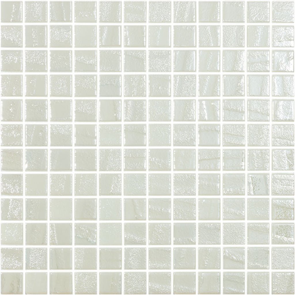 Laguna Fire White, 1" x 1" | Glow in the Dark Glass Tile by Vidrepur