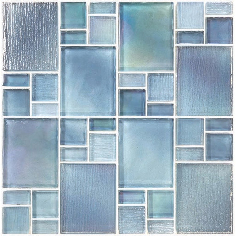 Avalon Blue, Mixed - Glass Tile