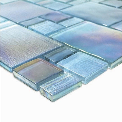 Avalon Blue, Mixed - Glass Tile