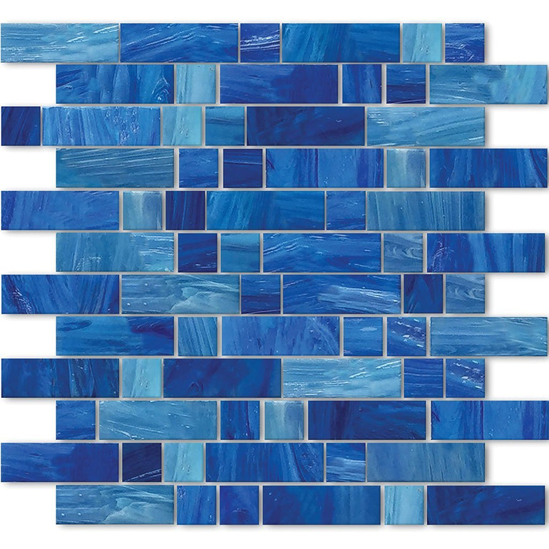 AVEDASHAEGEAN13 - Aquatica Aegean, Mixed Linear - Glass Tile