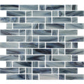 Biscay, Mixed Linear - Glass Tile - FINAL SALE