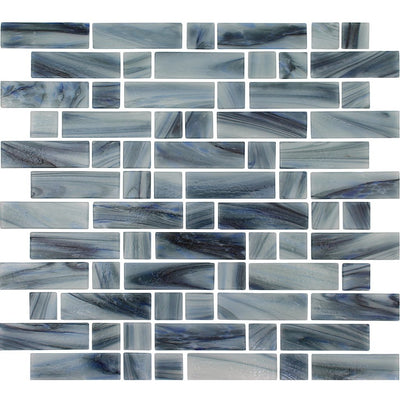 Biscay, Mixed Linear Mosaic | AVEDASHBISC13 | Aquatica Glass Pool Tile