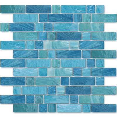 AVEDASHCASP13 - Aquatica Caspian, Mixed Linear - Glass Tile