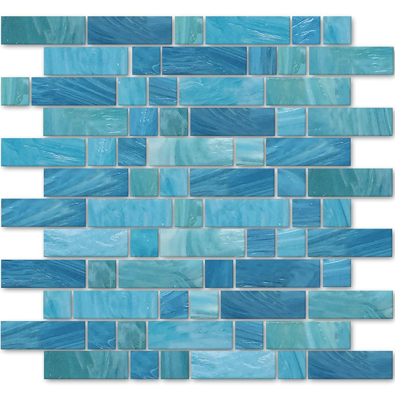 AVEDASHCASP13 - Aquatica Caspian, Mixed Linear - Glass Tile