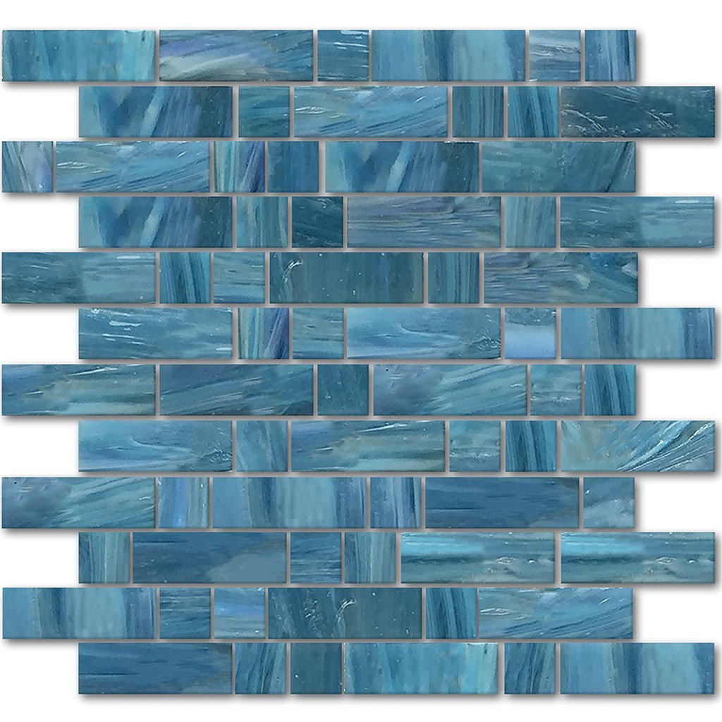 Mosaic Java Lago Java, Mixed Linear Mosaic | AVEDASHJAVA13 | Glass Mosaic Tile – AquaBlu ...