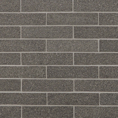 Absolute Black, 2" x 8" Thin Brick | GRNABSBLK0208FL | Stone Tile