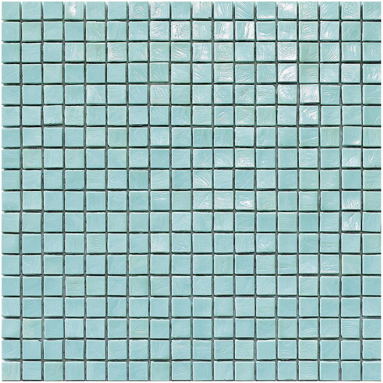 Aquamarine 2, 5/8" x 5/8" Glass Tile | Mosaic Tile by SICIS