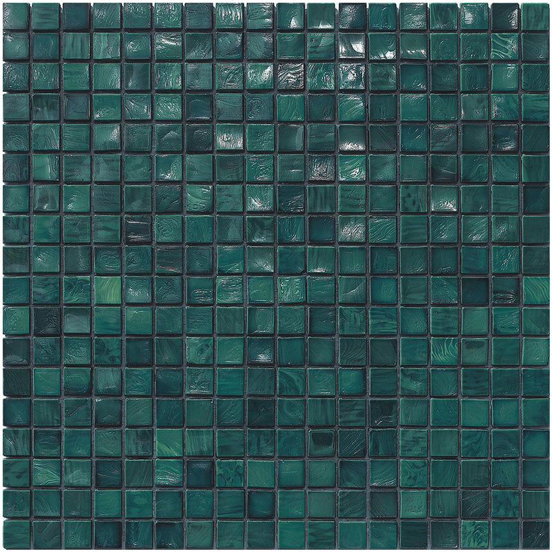 Aquamarine 4, 5/8" x 5/8" Glass Tile | Mosaic Tile by SICIS
