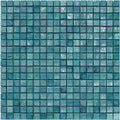Aquamarine J, 5/8" x 5/8" - Glass Tile