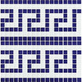 Blue White, 5/8" x 5/8" - Glass Tile