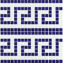 Blue White, 5/8" x 5/8" - Glass Tile