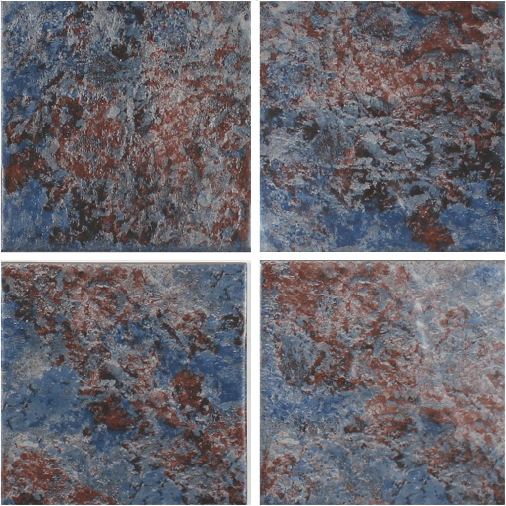 Asia Blue, 6" x 6" Tile I ESTASIABLUE6 Aquatica Porcelain Pool Tile