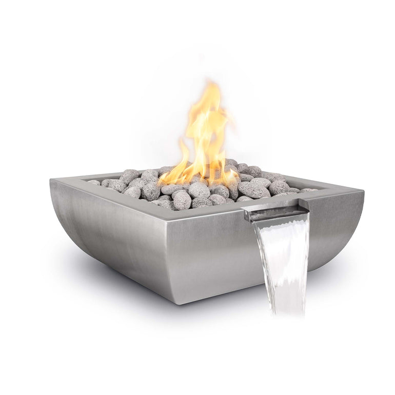 Avalon Stainless Steel Fire and Water Bowl Feature | The Outdoor Plus