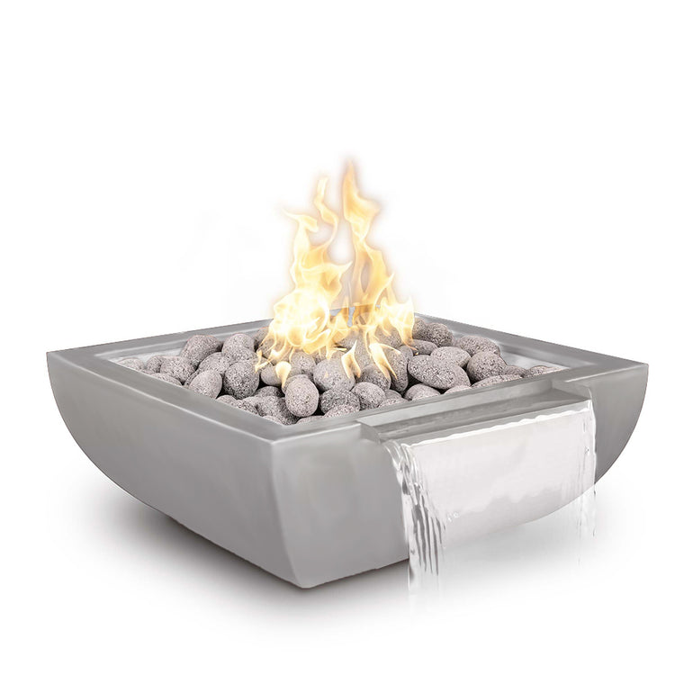 Avalon Stainless Steel Fire and Water Bowl, Wide Spill - Pool Feature