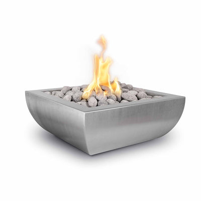 Avolon Square Stainless Steel Fire Bowl Feature | OPT-24AVSSF-LP | The Outdoor Plus