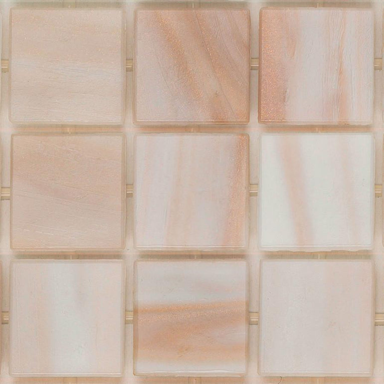221 Rose Quartz, 3/4" x 3/4" - Glass Tile