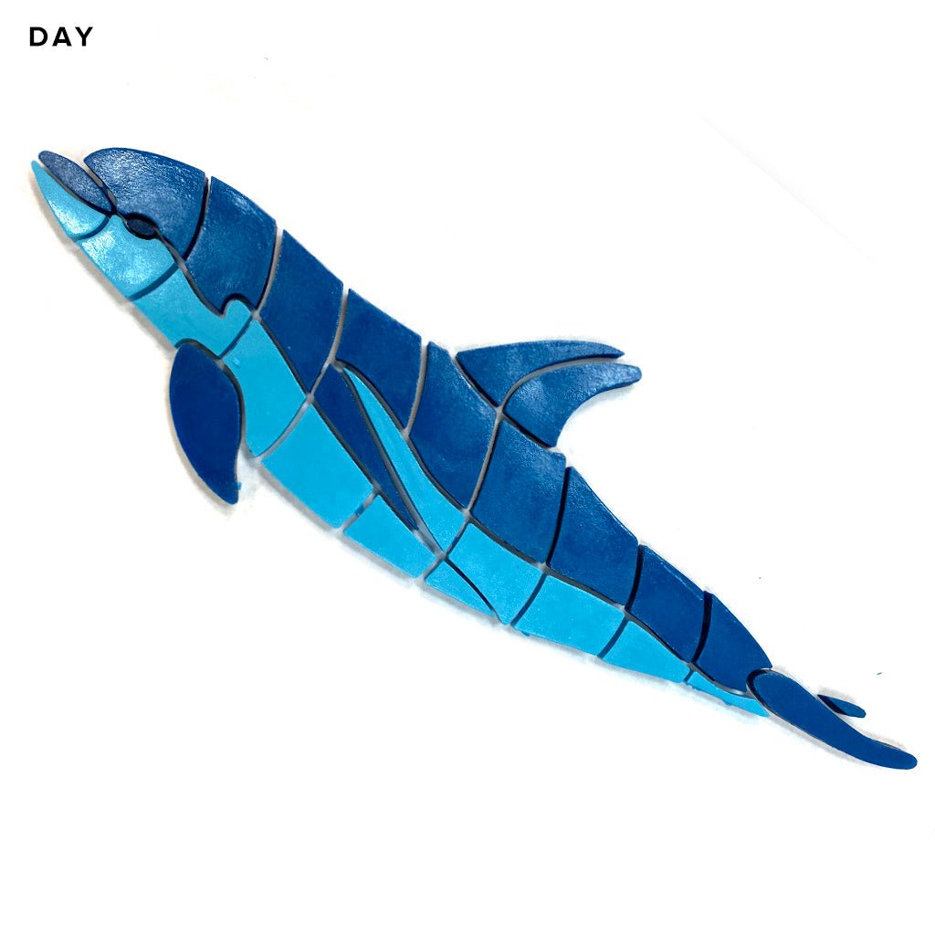 Baby Dolphin, Left | DOL5-M-L | Glow in the Dark Pool Mosaics