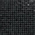 Black , 5/8" x 5/8" - Glass Tile
