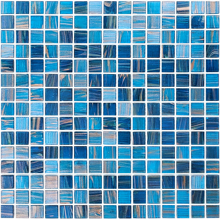 GV42020B7 Blue Copper Blend, 3/4" x 3/4" Artistry in Mosaics
