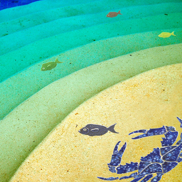 Fish - Royal Blue | 101RB | Pool Mosaic