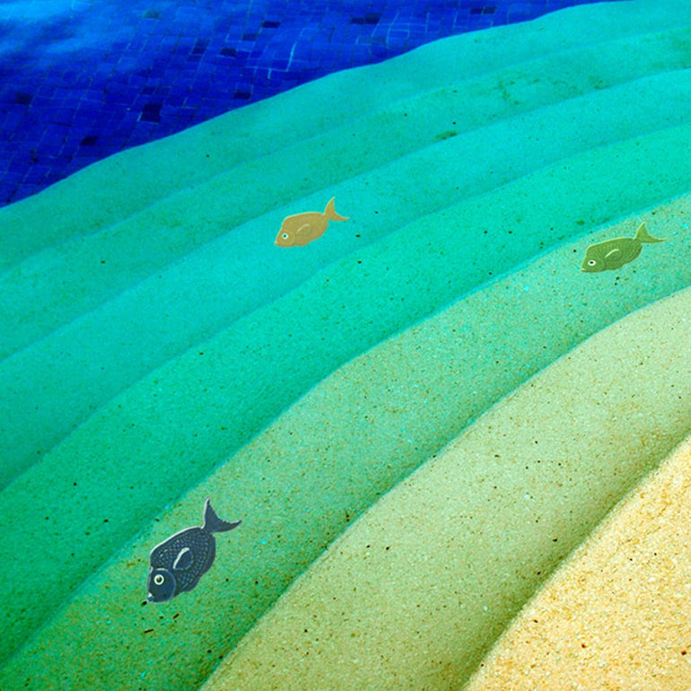 Fish-Green | 101GR | Pool Mosaic
