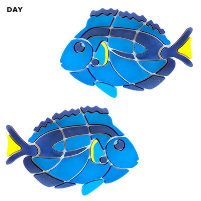 Blue Tang, Left and Right | BT-S-LR | Glow in the Dark Pool Mosaics