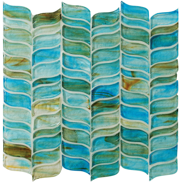 Blue Wisteria, 1.5" x 2" | SN0270 | Hirsch Mosaic Glass Tile