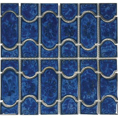 Lake Blue Mosaic Tile | POWPLBUE44PT | Aquatica Porcelain Pool Tile