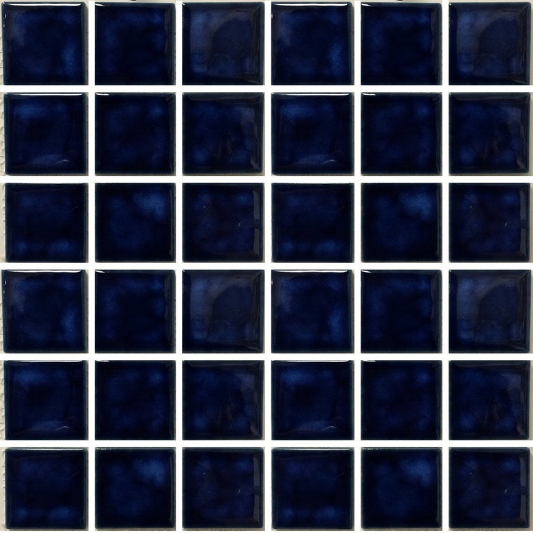 CEL-211 - Marble Blue, 2" x 2" - Porcelain Pool Tile - Fujiwa