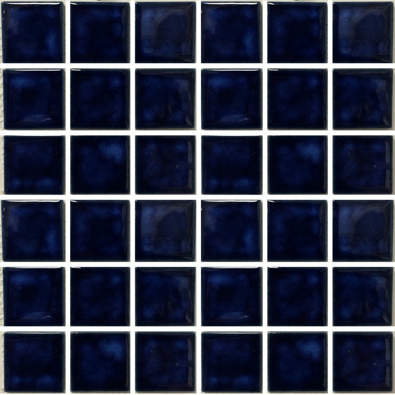 CEL-211 - Marble Blue, 2" x 2" - Porcelain Pool Tile - Fujiwa