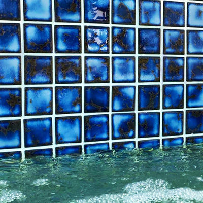 Terra Blue, 2" x 2" | CEL-239 | Fujiwa Porcelain Pool Tile