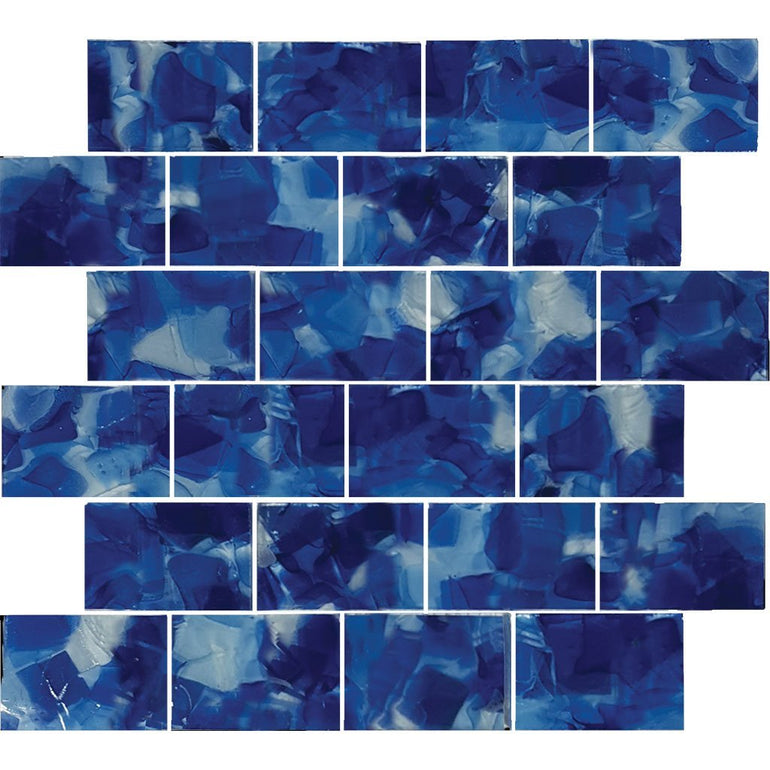 CETFLWGIRI23C - Aquatica Iris, 2" x 3" - Glass Tile
