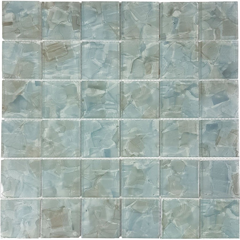 CETFLWGHYA22C - Aquatica Hyacinth, 2" x 2" - Glass Tile