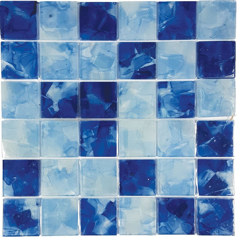 CETFLWGPB22C - Aquatica Pool Blend, 2" x 2" - Glass Tile