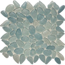 Aqua Blue, Random Mosaic - Glass Tile