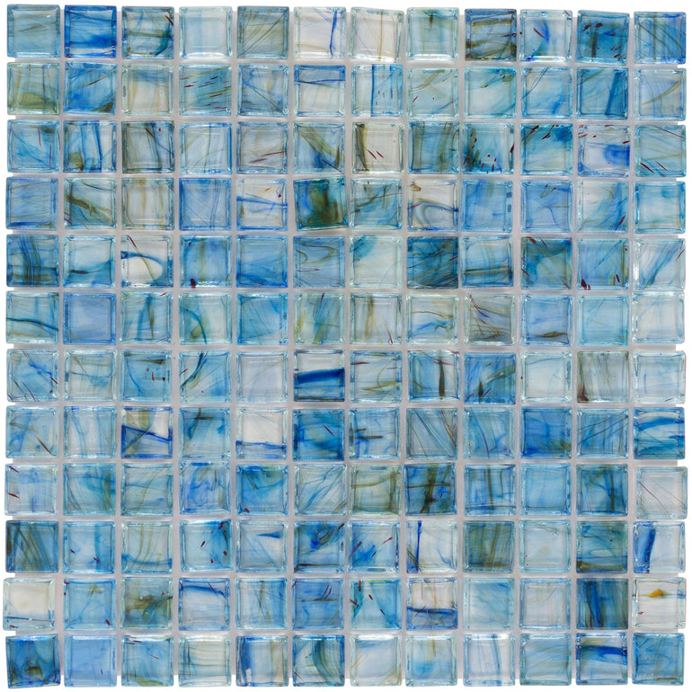 CHIGLAAD167 Lagoon, 1" x 1" - Glass Tile