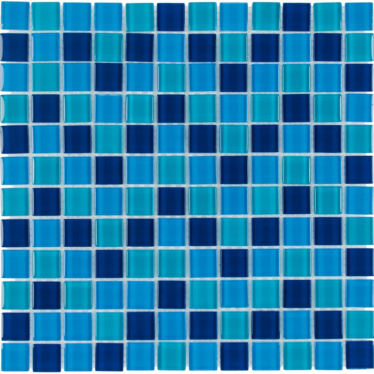 CHIGLABR202 Ocean, 1" x 1" - Glass Tile
