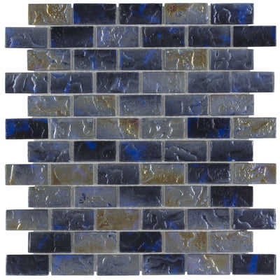 CHIGLACSNP004 Basalt, 1" x 2" - Glass Tile