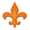 Fleur De Lis Step Marker - Orange (Set of 3) - Pool Mosaic