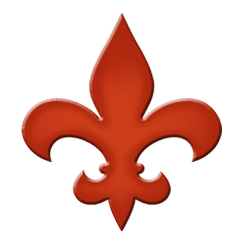 CM-FLS1-4SS Fleur De Lis Step Marker - Sunset (Set of 3) Custom Mosaics