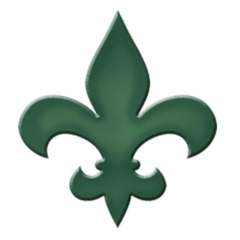 CM-FLS1-4TL Fleur De Lis Step Marker - Teal (Set of 3) Custom Mosaics