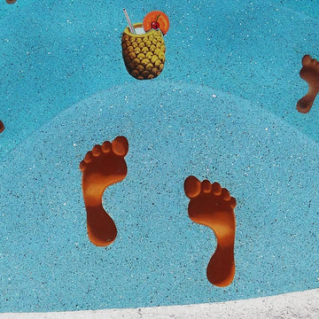 Foot Print | PORC-FP32-6 | Pool Mosaic